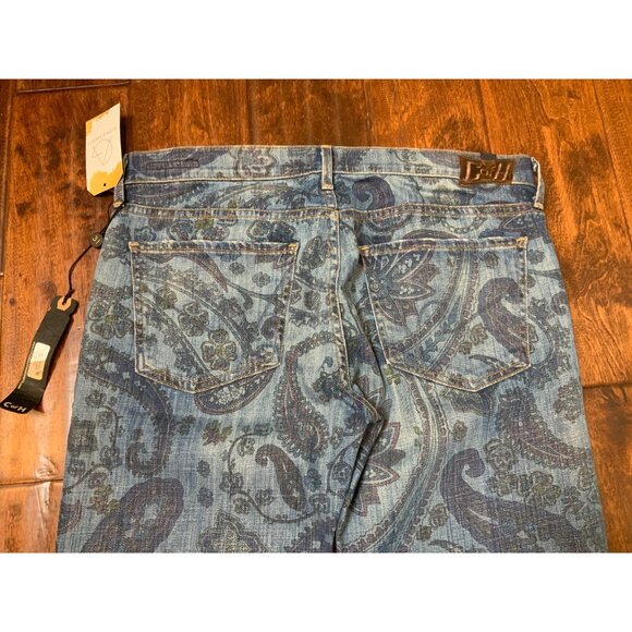 Citizens of Humanity Blue Avedon Skinny Leg Paisley Print Jeans, Size 31, NWT! - Picture 8 of 10